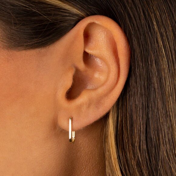 Adina Eden NWT 14k Hoops - Picture 2 of 2